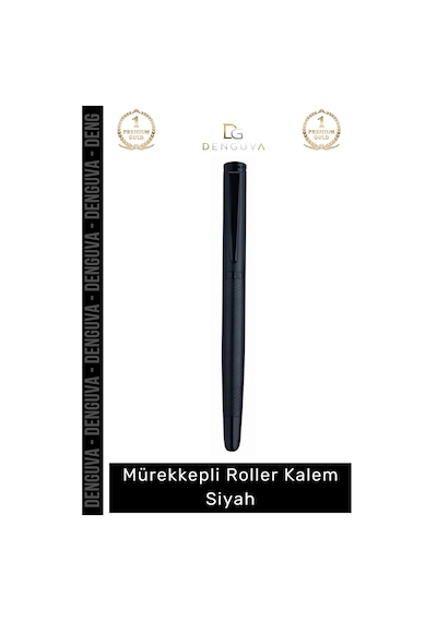 Kalem Şık Tasarım Lüks Ofis Kırtasiye Kurumsal Hediye Kaliteli Saf Mürekkepli Roller Kalem Siyah - Çok Renkli