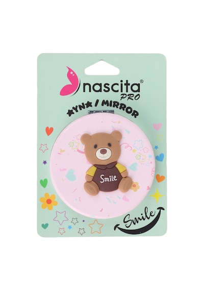 Nascita Figürlü Çanta Tipi Makyaj Aynası Nasayna00045pn Pembe