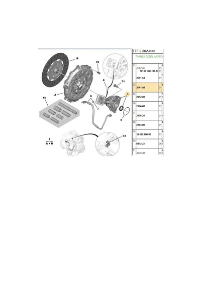Debriyaj Bilyası C5 508 1.6hdı Automatic Sanzıman Ftemza240345-2041a3