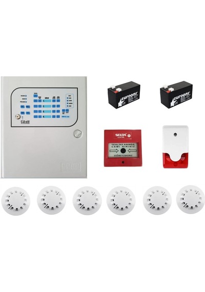 6 Lı Yangın Alarm Seti