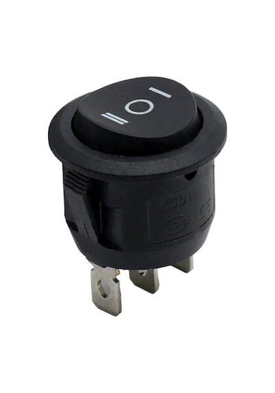 Ic-134 Yuvarlak Işıksız On-off-on 3p Anahtar