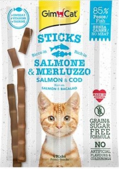 Sticks Alabalıklı Ve Somonlu Kedi Ödül Çubukları 20 Gr