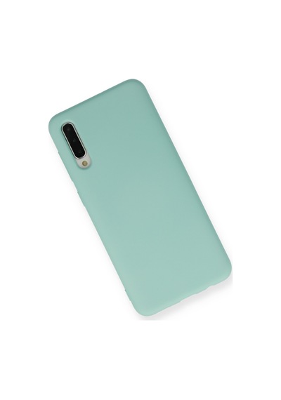 Samsung Galaxy A50 Uyumlu İçi Kadife Lansman Tasarım Silikon Telefon Kılıfı Turkuaz