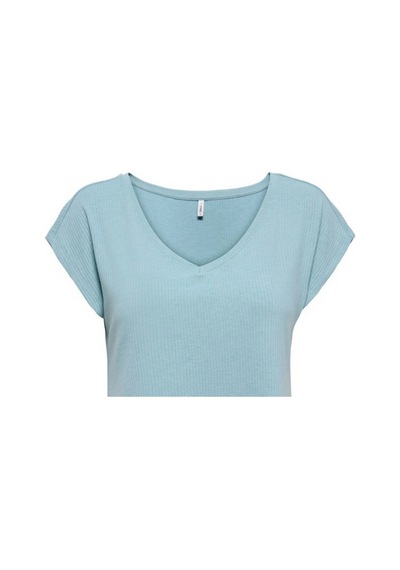 Only 15367570 Genis Yaka Kadin Body - Yesil YESIL