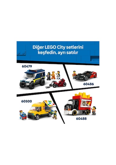LEGO® City Hot Rod Yarış Arabası Oyuncağı 60485 - 5 Yaş ve Üzeri Çocuklar İçin Sürücü Minifigürlü Oyuncak Yapım Seti (81 Parça)