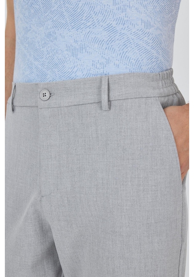 İmza Gri Esnek Yandan Cepli Casual Standart Fit Jogger Pantolon 1003250119 Gri