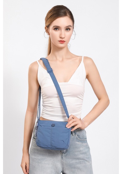 Smart Bags Siyah Ultra Hafif Kumaş Günlük Küçük Boy Kadın Çapraz Çanta