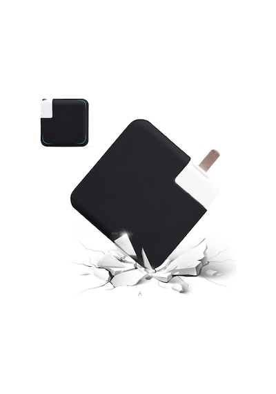 Şarj Aleti Silikon Kılıfı Apple Uyumlu MacBook Pro Air Magsafe 1-2 60w Type-c 61w-65w-67w Siyah