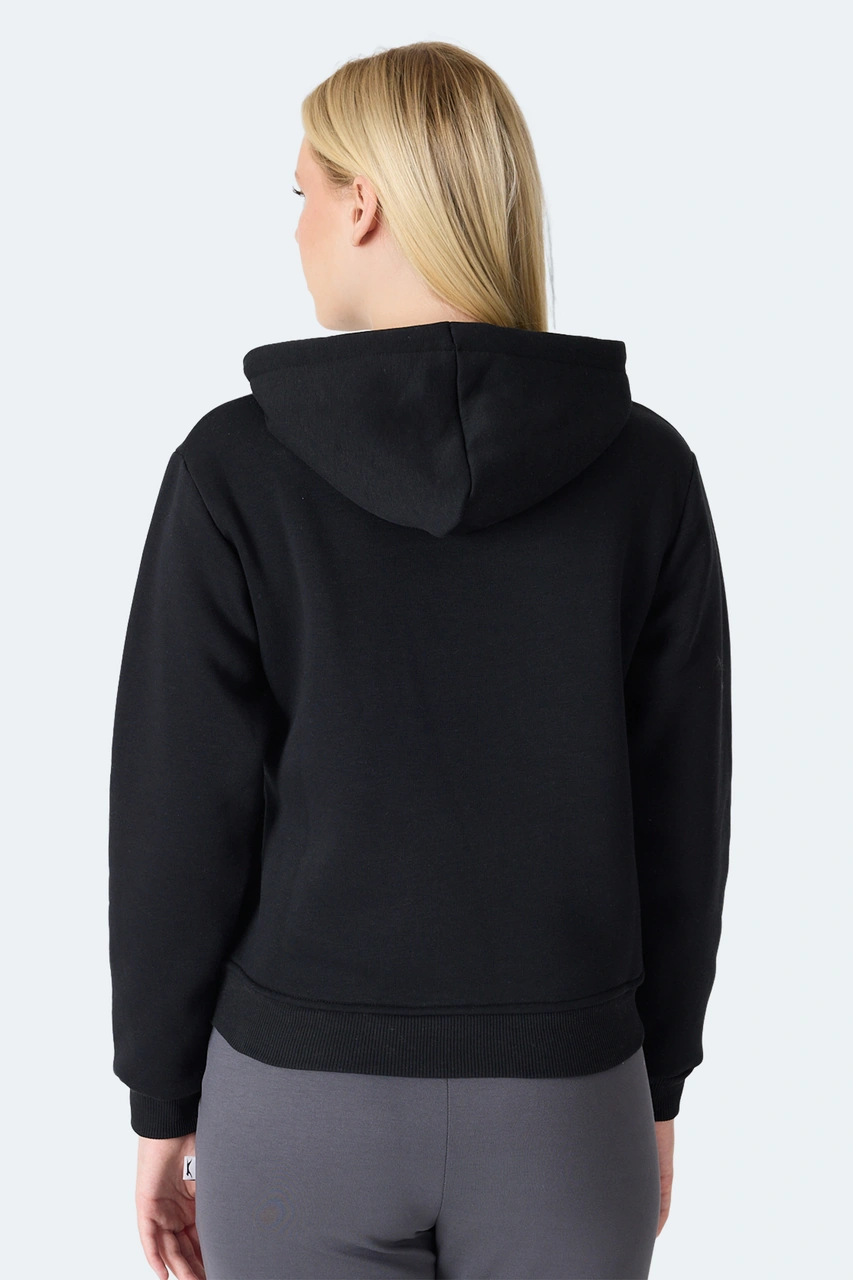 Slazenger Mısty I Kadın Siyah Sweatshirt Siyah