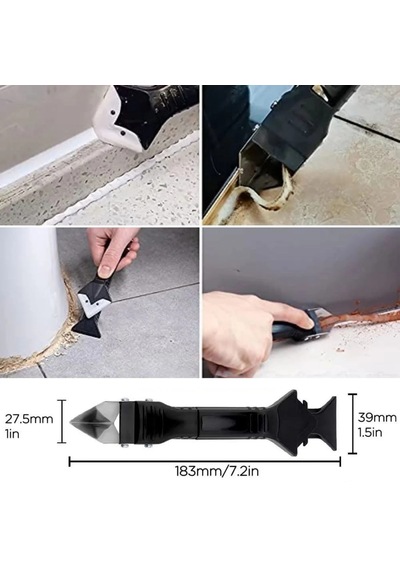 Ers Fayans Derz Silikon Kazıyıcı Sıyırıcı Ve Uygulayıcı Aparat 3 Ü 1 Arada