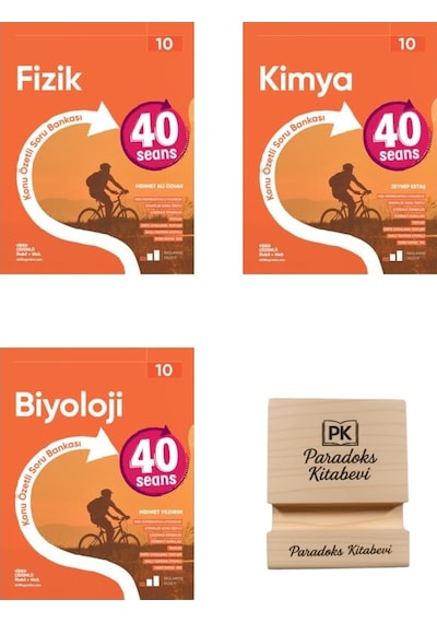 Okyanus 10. Sınıf 40 Seans Fizik Kimya Ve Biyoloji Konu Özetli Soru Bankası 3lü Set+ Telefon Standı