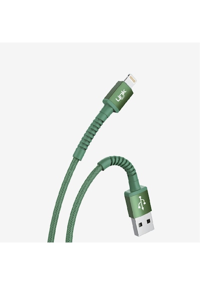 K550 Güvenli Ve Hızlı 1m Örgülü Metal Kafa Lightning Apple Uyumlu iPhone Şarj