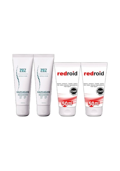 Kaz Gagası 100 Ml Sırt Bel Kas Iskelet Kısmi Kullanım Kremi 2 Adet Redroid Hem.eroid 50 Ml 2 Adet