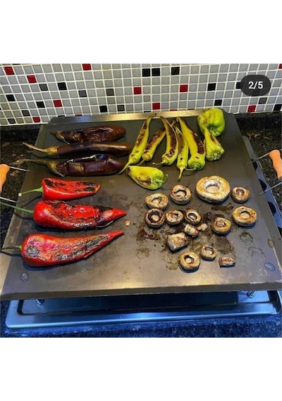 Kulplu Ocak Üstü Kare Ekmek Yufka ve Gözleme Sacı