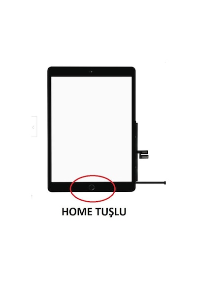 Apple Uyumlu iPad 7.Nesil A2197 10.2" Dokunmatik Siyah