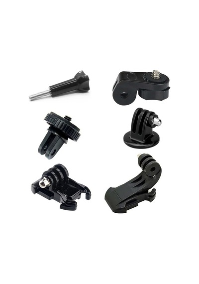 Gplus Gp6035vjha 6 Parça Aksiyon Kamera Aksesuarlarıyla Uyumlu Dönüştürücü Çevirici Adaptör Paketi Adapter Set Siyah