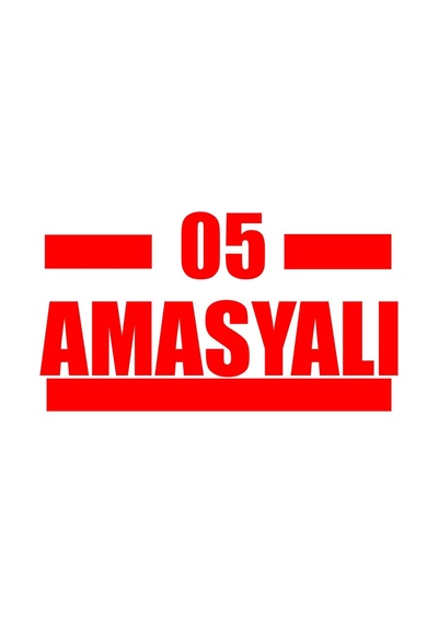 05 Amasyalı Araba Sticker 17x17 Cm Kırmızı