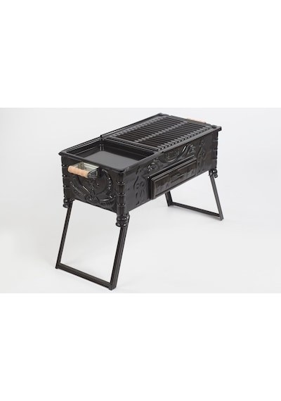 Cemre C16 Tavalı Ayaklı Kömürlü Mangal 60 CM