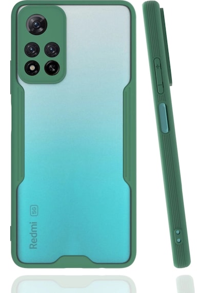 Csmtex 5 Newface Xiaomi Redmi Note 11 Pro Plus 5g Kılıf Platin Silikon - Yeşil