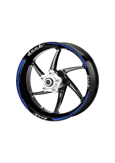 Deeb Motosiklet Jant Şeridi Universal Mavi Beyaz Model S N11.34810