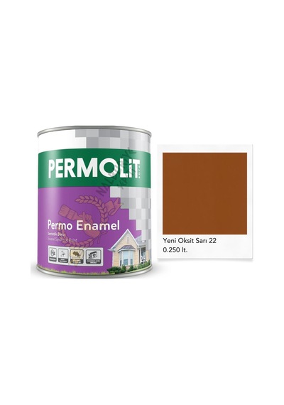 Permolit Enamel Sentetik Yağlı Boya Oksit Sarı 0.250 Lt. 2500 ML