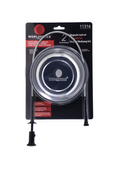 Worldforce 6" Manyetik Alet Tutucu Tepsi + Led Işıklı Çubuk Set