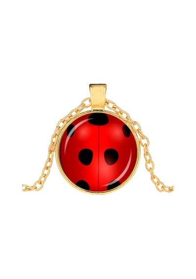 Jwl Mucizevi Uğurböceği Marinette Kolye Ladybug Kwami Mucize Kırmızı