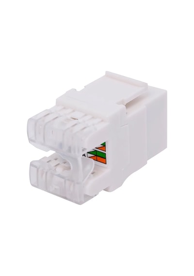 Rj45 Cat6 8P-8C 180 Derece Keystone Jack