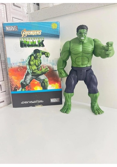 Hulk Figürü - Sesli Işıklı 30 Cm Yeşil Dev Hulk Figürü , Hulk Oyuncak, Hulk, 30cm Hulk