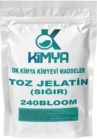 Ok Color %100 Saf Sığır 240 Bloom Toz Jelatin 10 KG