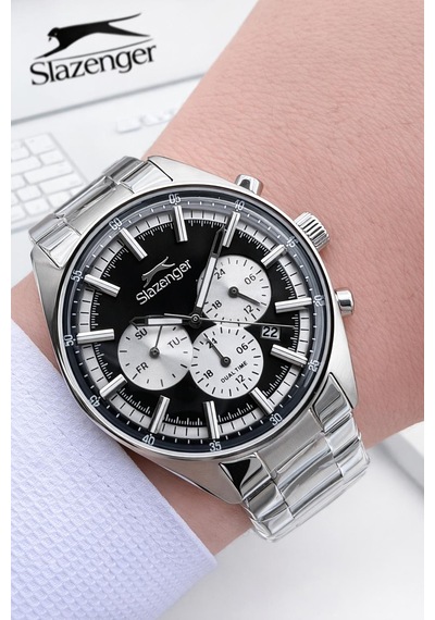 Slazenger 2 Yıl Garantili İç Fonksiyonları Aktif 10 Atm Suya Dayanıklı Erkek Kol Saati Fg.sl2602.350 Gümüş