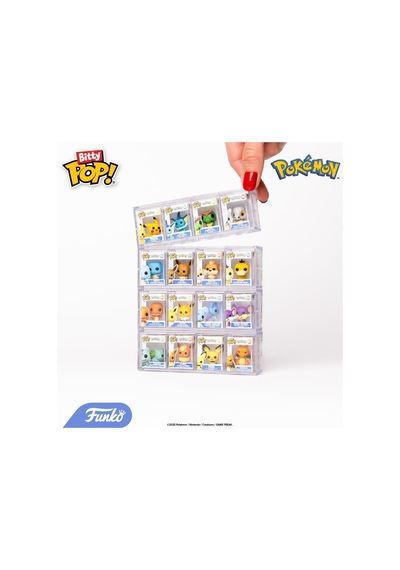 Funko Bitty Pop Pokemon - 12'li Paket - Pikachu, Eveee, Charmand