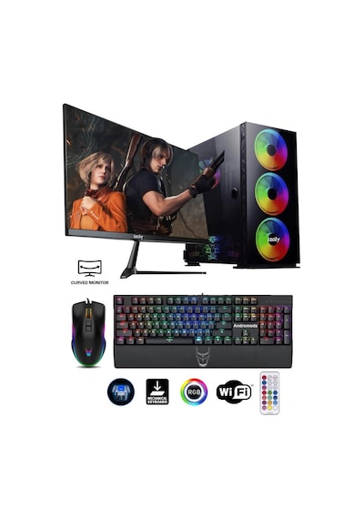 Izoly ST998741 i3-10100F 8 GB 512 GB M.2 NVMe GTX1660S 6 GB 24" Free Dos Masaüstü Oyuncu Bilgisayarı