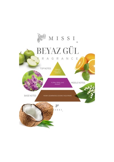Missi 20 ML White Rose Mum Esansı