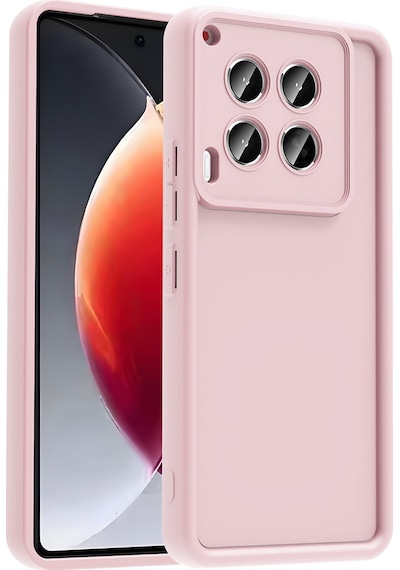 Tecno Camon 30 Kılıf Kamera Korumalı Zore Ananas Kapak Pembe