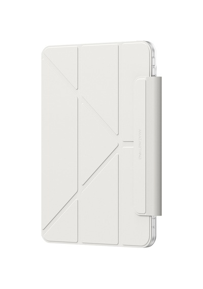 Apple Uyumlu iPad  Pro 11 2024 Amazingthing Minimal Mag Katlanabilir Standlı Kalem Bölmeli Kılıf Starlight Kapaklı Kılıf