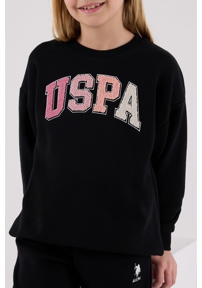 U.S. Polo Assn. U.s. Polo Assn Kız Çocuk Siyah Eşofman Takımı Us2306-c-v2 Siyah