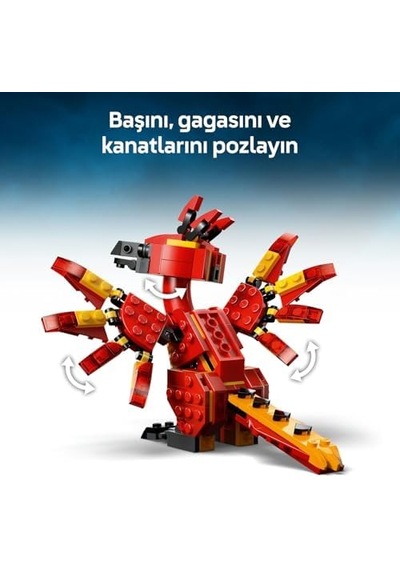 Fawkes: Dumbledore Un Anka Kuşu 76448-8 Yaş Üzeri Kız Ve Erkek Çocuklar İçin Kavrayıcı Pençeleri Olan Hareketli Fawkes Figürü İçeren Mitolojik Hayvan Figürü Yapım Seti 299 Parça