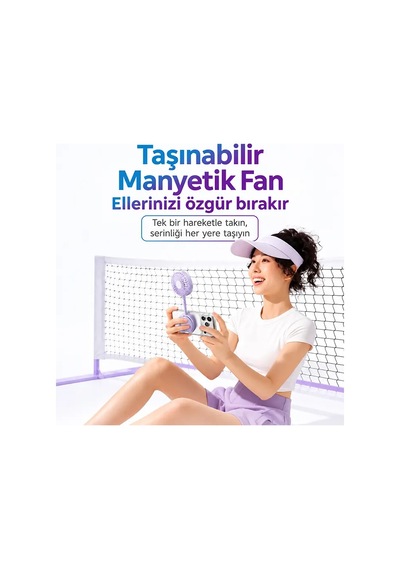 Ezere Flexcool Magsafe Manyetik Telefon Fanı Taşınabilir Mini Vantilatör- 5775