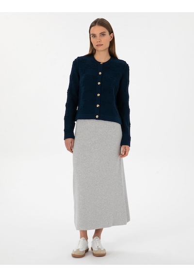 Pierre Cardin Kadın Hırka Triko 50310960-vr033 Lacivert