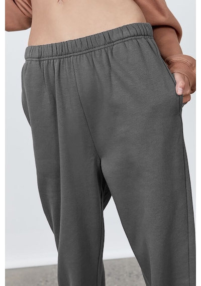 Madmext Kadın Antrasit Beli Lastikli Oversize Eşofman Altı Mg1235-antrasit Antrasit