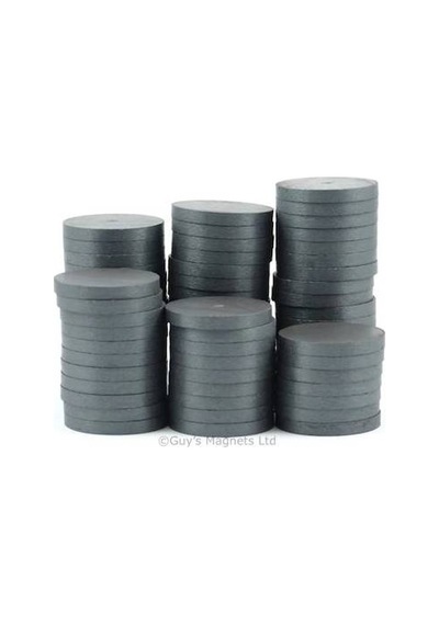 Mıknatıs 25 Mm X 3 Mm Yuvarlak Kömür Miknatis - Duvar Süsü Magnet 100 Adet