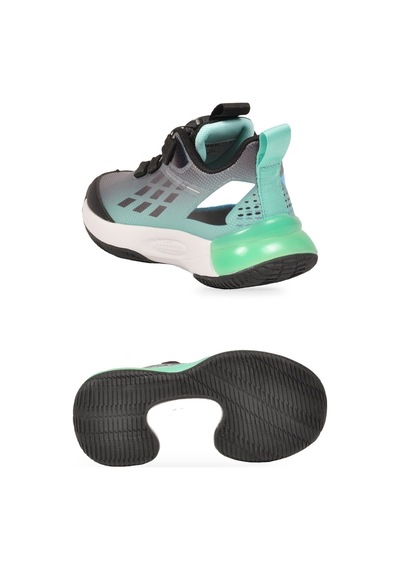Marcokids Akıllı Bağcıklı Hafif Rahat Yeşil Unisex Çocuk Spor Ayakkabı Sneaker Play P
