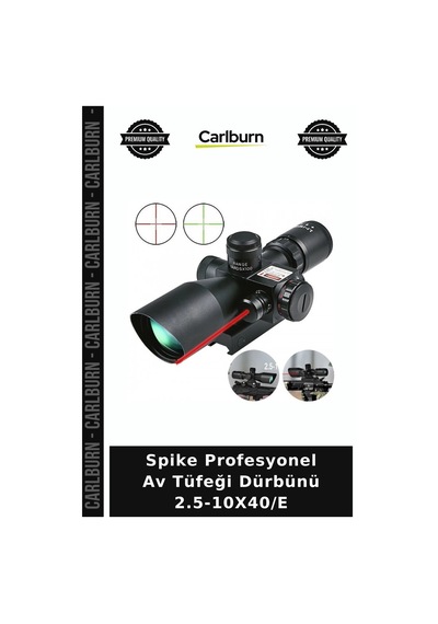 Spike Profesyonel Av Tüfeği Dürbünü 2.5-10x40/e Optik Ekipman Dis Mekan Nisan Aleti Diğer