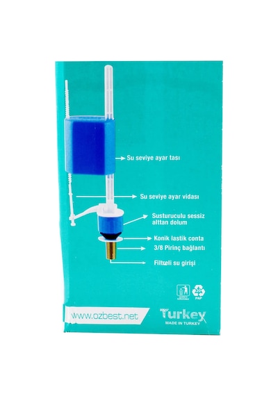 Feyzayapı Öz Best Rezervuar Basmalı İç Takım Klozet Sifon İç Takımı Açık Ahşap