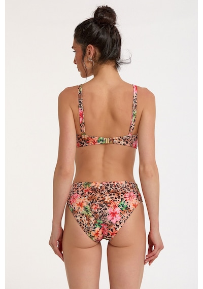 Argento Kadın Fiyong Detaylı Pembe Leopar Balensiz Çıkarılabilir İnce Kaplı Slip Bikini Takımı Pembe Leopar Argento Kadın Fiyong Detaylı Pembe Leopar Balensiz Çıkarılabilir İnce Kaplı Slip Bikini Takımı Pembe Leopar