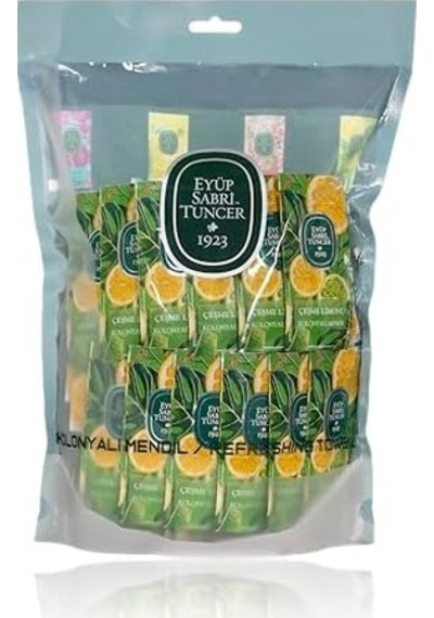 Kolonyalı Mendil Çeşme Limonu 150 Li Doypack Poşet 5x10 Küçük Boy 1 Paket