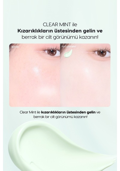 Peripera Filter Fit Milk Tone Up Kızarıklıkları Nötrleyen Ton Eşitleyici Krem SPF30 003 Clear Mint