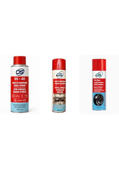 Multi Sprey + Temizleme Köpüğü + Lastik Parlatıcı Koruyucu