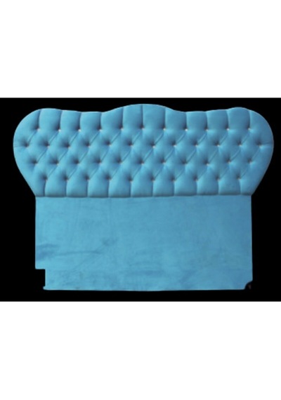 Başlık ALC KRİSTAL Model 120 cm MAVİ Renk Baby Face Kumaş Modern Desen El Yapımı